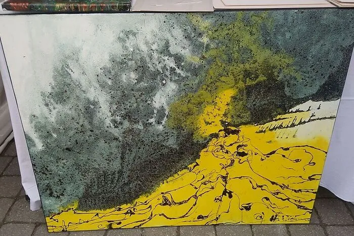 Helga Widmanns Kunst bedient sich verschiedenster Techniken...