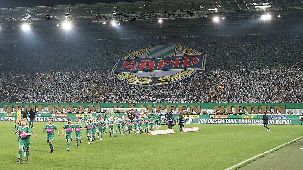 Fußball wie damals: Am 8. Dezember 2019 war das Stadion in Hütteldorf zuletzt beim Derby voll