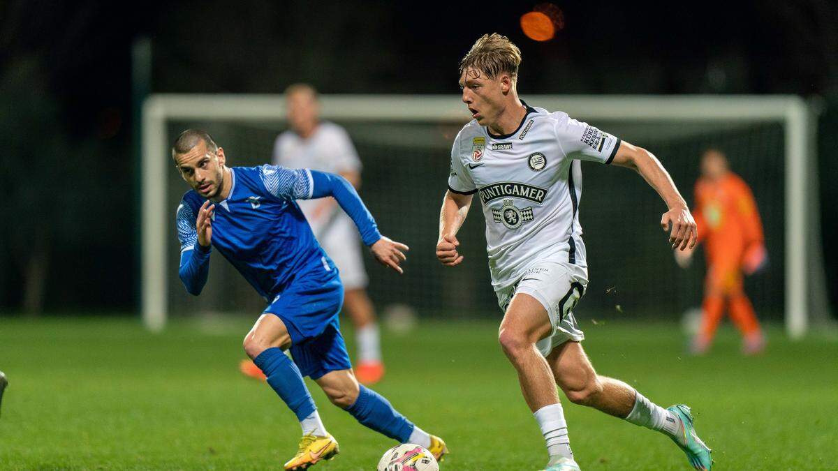 Sandro Altunashvili (links) dürfte Matthäus Taferner im WAC-Mittelfeld ersetzen