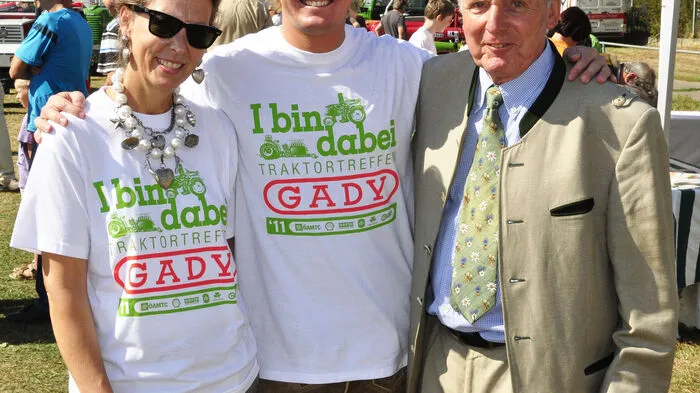 Gady-Familie: Franz Gady mit Gattin und Sohn