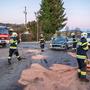 Die Feuerwehr Landscha war mit 17 Personen im Einsatz