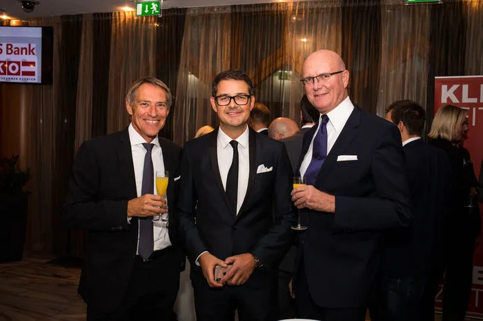 Walter Widenbauer, Christian Smeritschnig und Hanspeter Kaiser wohnten der Gala bei