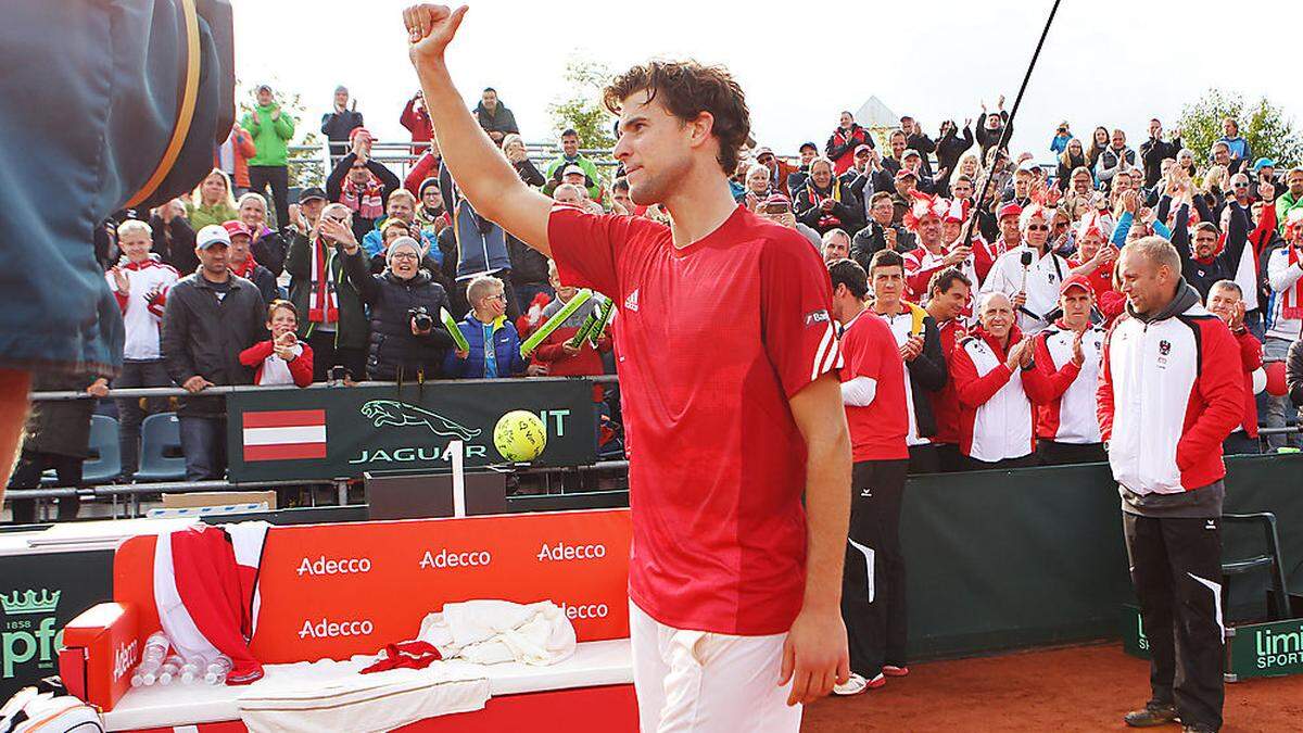 Dominic Thiem durfte sich in Wels feiern lassen