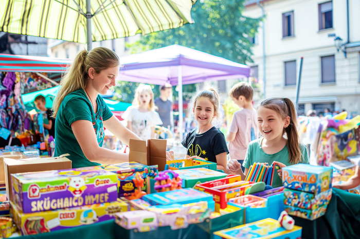 Am Samstag findet der Kinderflohmarkt am Hans-Gasser-Platz statt