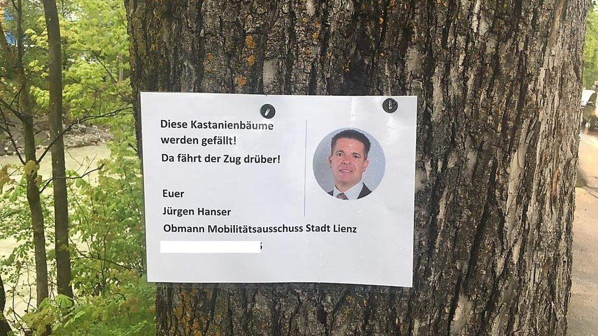 Protest in der Tristacher Straße: Die Art und Weise wird von Blanik schärfstens verurteilt 