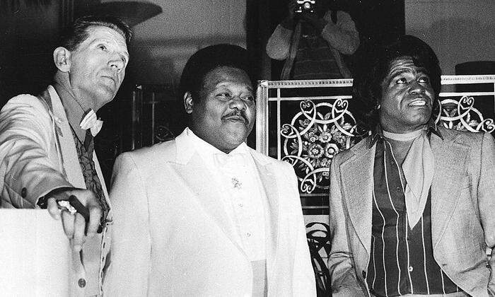 Jerry Lee Lewis, Fats Domino and James Brown im Jahr 1968