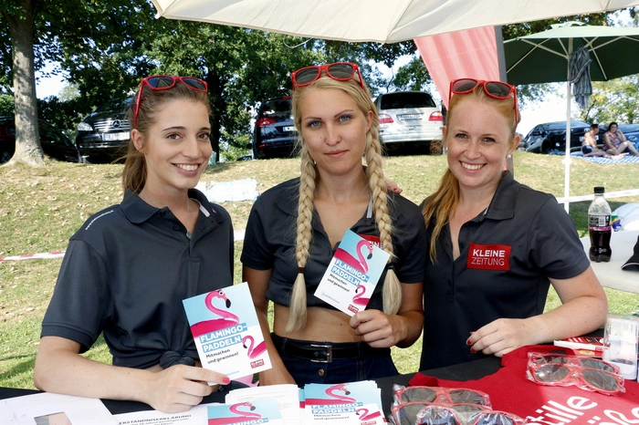 ...der drei Promotions-Ladys Sophia, Maria und Leni.