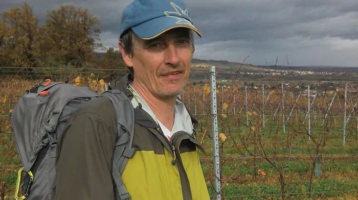 Christophe Ruch kurz vor dem Ziel im Elsass