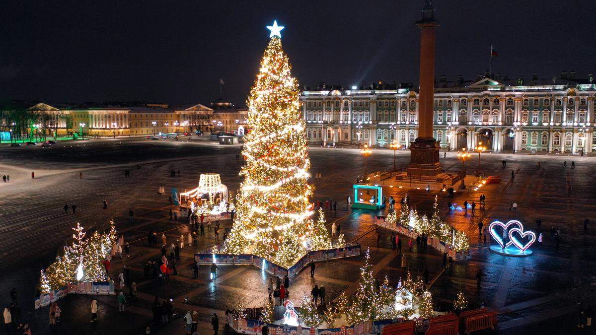 Der Winterpalast, die einstige Residenz des russischen Zaren.