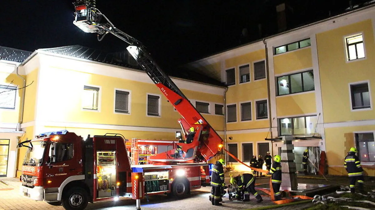 Am Montag fand eine Übung bei der LFS Goldbrunnhof statt 