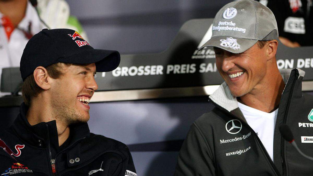 2010: Sebastian Vettel und Michael Schumacher