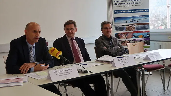 Präsentierten das Arbeitsprogramm Obersteiermark-Ost: Werderitsch, Wallner und Krusche (v. l.)