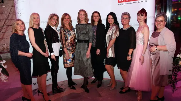 Gala "Unternehmerin des Jahres" im Casino Velden, die Nominierten