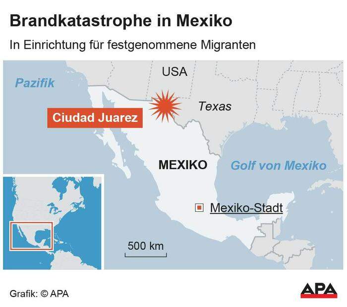 Brandkatastrophe in Mexiko