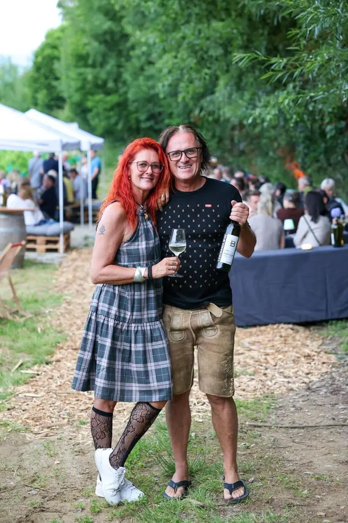 Gabriele Sudy und Walter Unterweger vom Weingut „Lenzbauer.wine“ im Lavanttal 