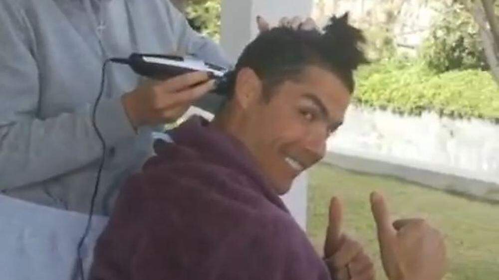 Cristiano Ronaldo zeigte sich zufrieden
