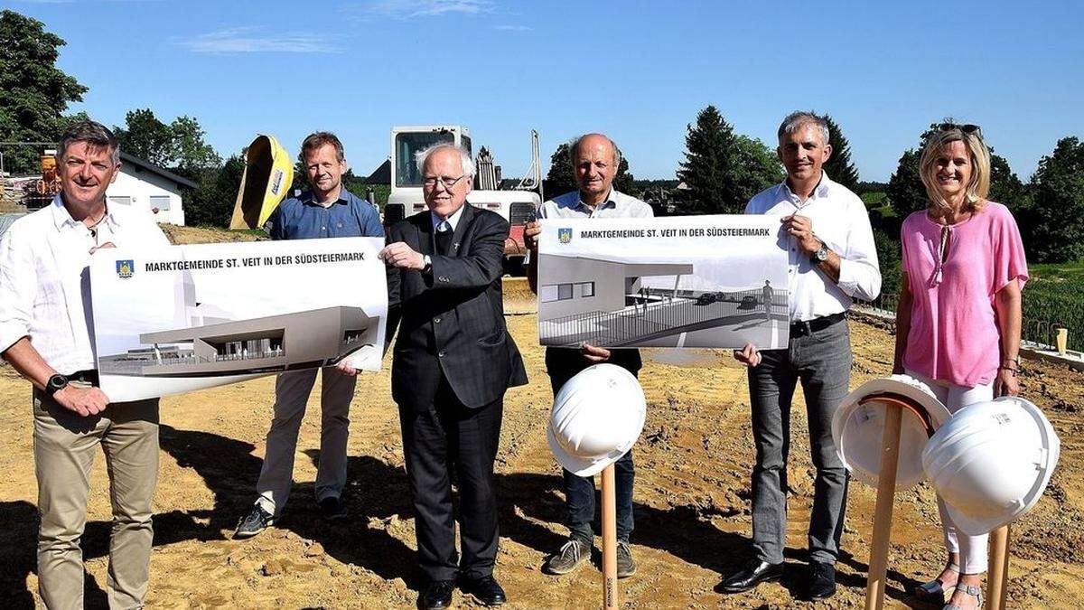 Nachträglicher Spatenstich für das neue Veranstaltungszentrum in St. Nikolai ob Draßling