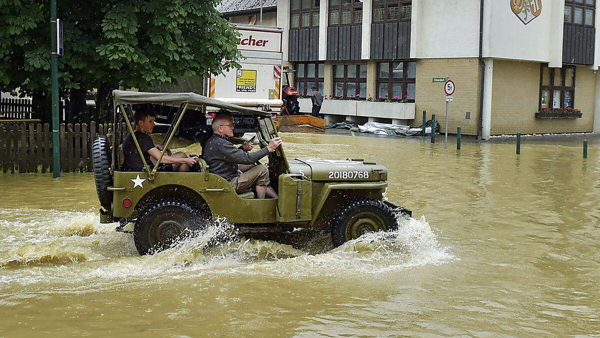 Überflutungen in Braunau