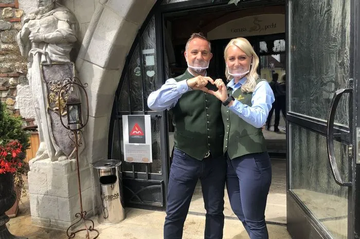 Endlich wieder für die Gäste da: Große Freude bei Birgit und Robert Neumann von der Burg Spielberg