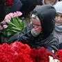 Russia Terrorist Attack Commemoration 8649041 24.03.2024 People mourn at a makeshift memorial in memory of the victims of the March 22 terrorist attack on the Crocus City Hall concert venue near Moscow, in Moscow Region, Russia. Russian President Vladimir Putin declared March 24 a day of national mourning in Russia for those killed in the terrorist attack. Grigory Sysoev / Sputnik Moscow region Russia PUBLICATIONxINxGERxSUIxAUTxESTxLTUxLATxNORxSWExDENxNEDxPOLxUKxONLY Copyright: xGrigoryxSysoevx
