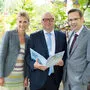 Birgit Pucher, Manfred Plank und Oliver Kröpfl von der Steiermärkischen Sparkasse freuen sich über den Kundenzuwachs