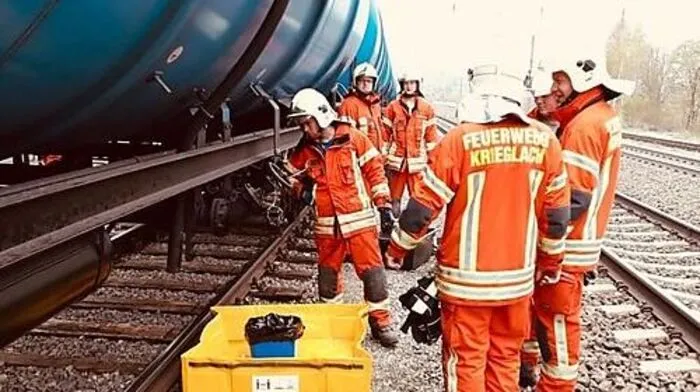 Diesel trat aus dem Wagon aus