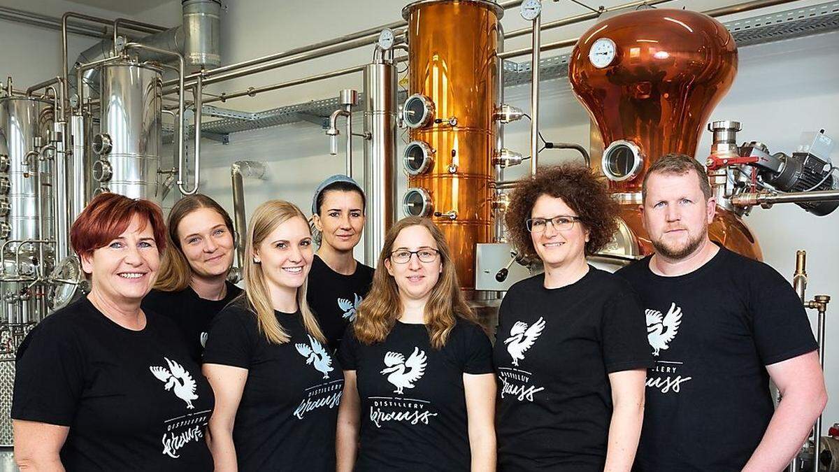 Das Team Distillery Krauss aus St. Martin im Sulmtal 