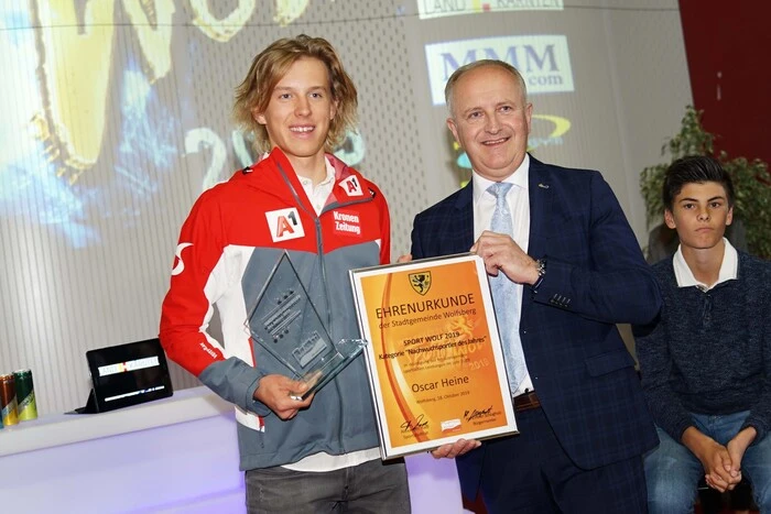 Nachwuchssportler des Jahres wurde der ÖSV-Skirennfahrer: Oskar Heine.