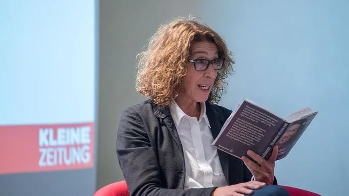 Am Montagabend war Adele Neuhauser Gast im "Salon" der Kleinen Zeitung im Styria Media Center.