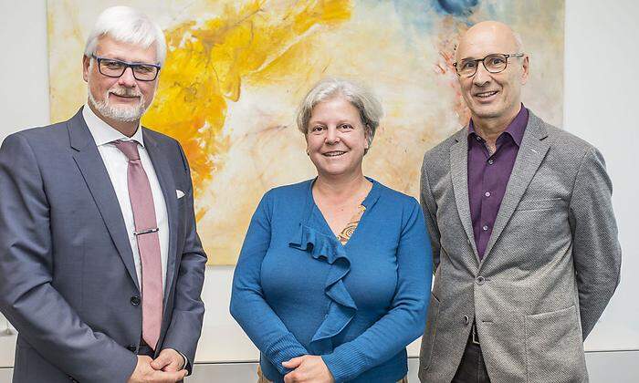 Kelag-Vorstand Manfred Freitag, Susanne Koschier und Wolfgang Rausch
