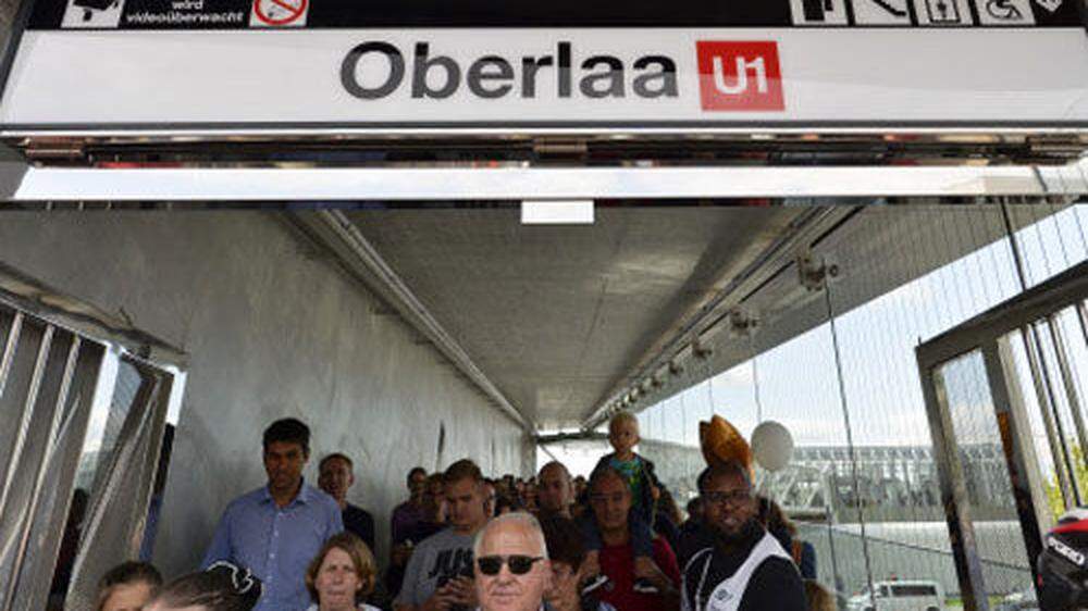 Die neue Endstation der U1 ist Oberlaa