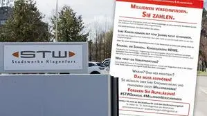 Dieser gegen die Stadtwerke gerichtete Postwurf landete in vielen Klagenfurter Postkästen