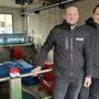 Projektleiter Christoph Götzhaber (links) und pewag-Standortleiter Hubert Schemitsch	