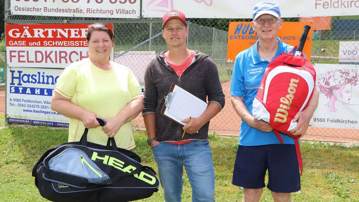 Am Foto von Links: Anita Feinig, Turnierleiter Daniel Kräuter und Manfred Klug.