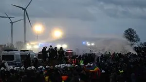 In Lützerath kam es zu Zusammenstößen