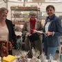 Club-Sekretärin Manuela Kahlbacher mit  Annunziata Ortner und Christine Seirer
