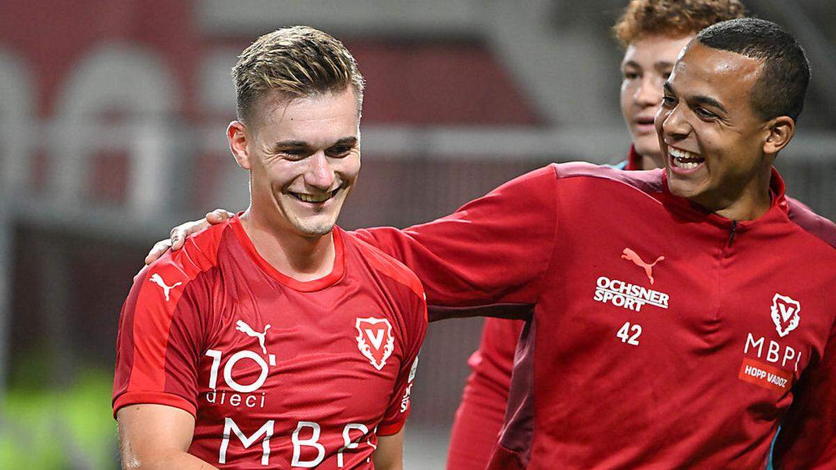 Die Vaduz-Spieler jubelten über das frühe 1:0