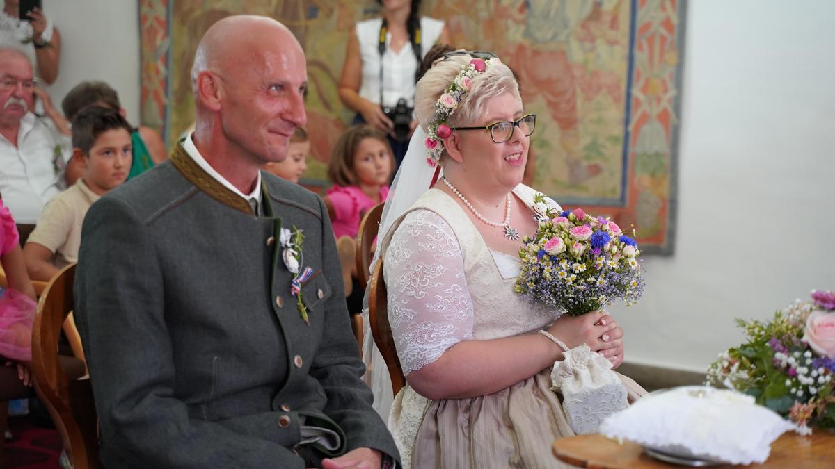 Christian Gödl und Andrea Steinbrückner gaben sich das Jawort. Die Familie heißt nun Steinbrückner