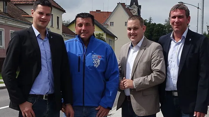 Amesbauer, Spreitzhofer, Könighofer und Meißl (von links)