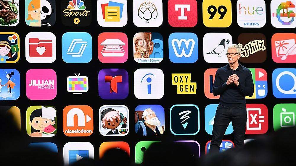 Apple-Chef Tim Cook auf der WWDC-Entwicklerkonferenz 2018