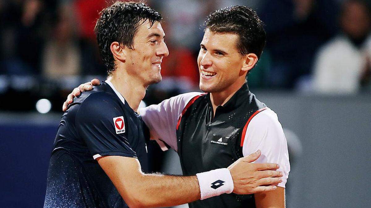 Sebastian Ofner (links) und Dominic Thiem