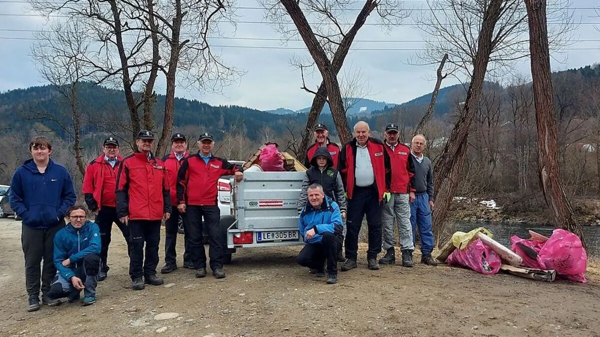 Wie erwartet wurde viel Unrat gefunden