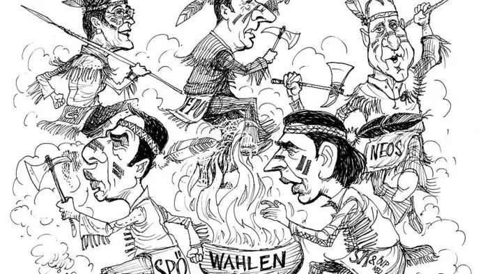 Fünf Häuptlinge auf dem Kriegspfad