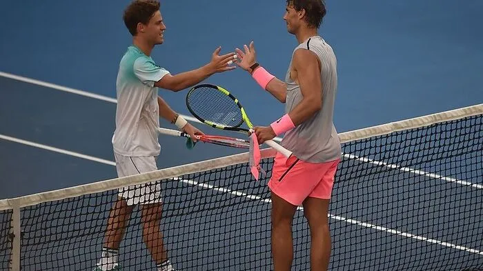 Rafael Nadal (rechts) mit Diego Schwartzman