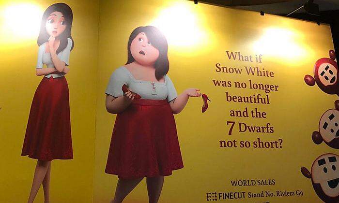 Das umstrittene Werbeplakat für "Red Shoes & the 7 Dwarfs"