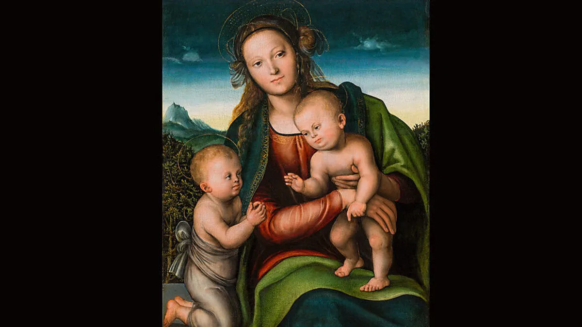  „Madonna mit Kind und Johannesknaben“ von Lucas Cranach dem Älteren 