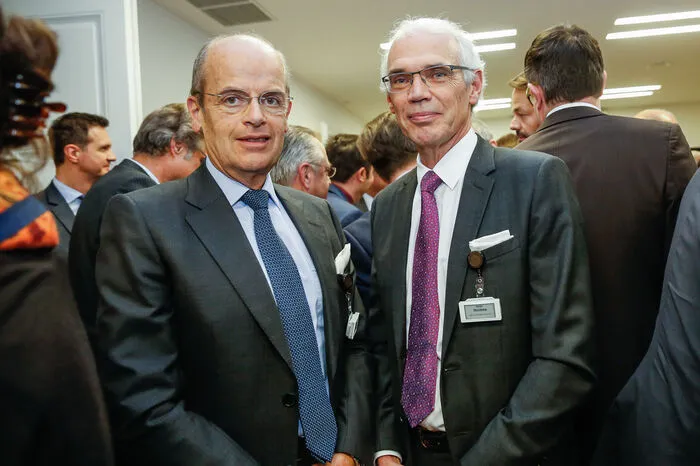 Wolfgang Leitner, Vorstandschef der Andritz AG und Stefan Stolitzka (Legero)