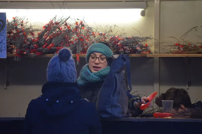 An die kleinen Besucher wurden auch einige Ruten verkauft.