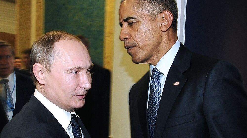 Gerade im Clinch: Putin und Obama