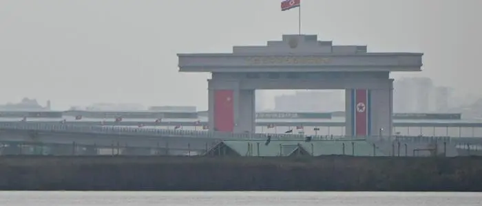 Die Grenze zwischen China und Nordkorea